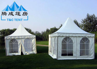Beyaz PVC Pencere / Yan Perde ile Reklam uzakdoğu tapınağı Partisi Çadırı