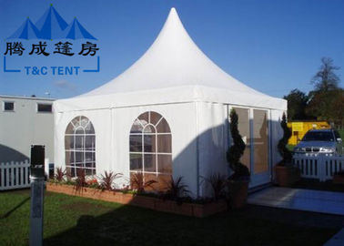 Advertising Pagoda Party Tent With White PVC Window / Sidewall Curtain