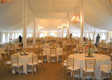 Parti SGS için 30x50m Çift Kaplamalı PVC Beyaz Şeffaf Çatı Düğün Çadırı