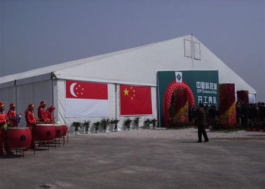 Özelleştirilmiş Büyük Dış Mekan Çadırları PVC Yapı Fuarı Çadırı Kanton Fuarı için