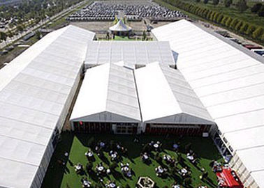 Özelleştirilmiş Büyük Dış Mekan Çadırları PVC Yapı Fuarı Çadırı Kanton Fuarı için