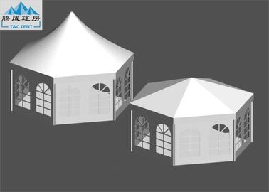 850g / m² Beyaz Kumaş Üst Kapaklı, Ticari Muhafaza Multiside Gölgelik partisi Çadır