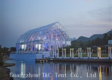 Restoran veya Bahçe 20x40 Parti Çadır, Şeffaf PVC Çatı ile Açık Açık Etkinlik Çadırı