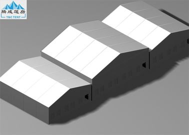 Şeffaf 20x18m Ve 15x18m A Şekil Marquee Çadır ile Depo / Düğün İçin Beyaz PVC Duvarlar